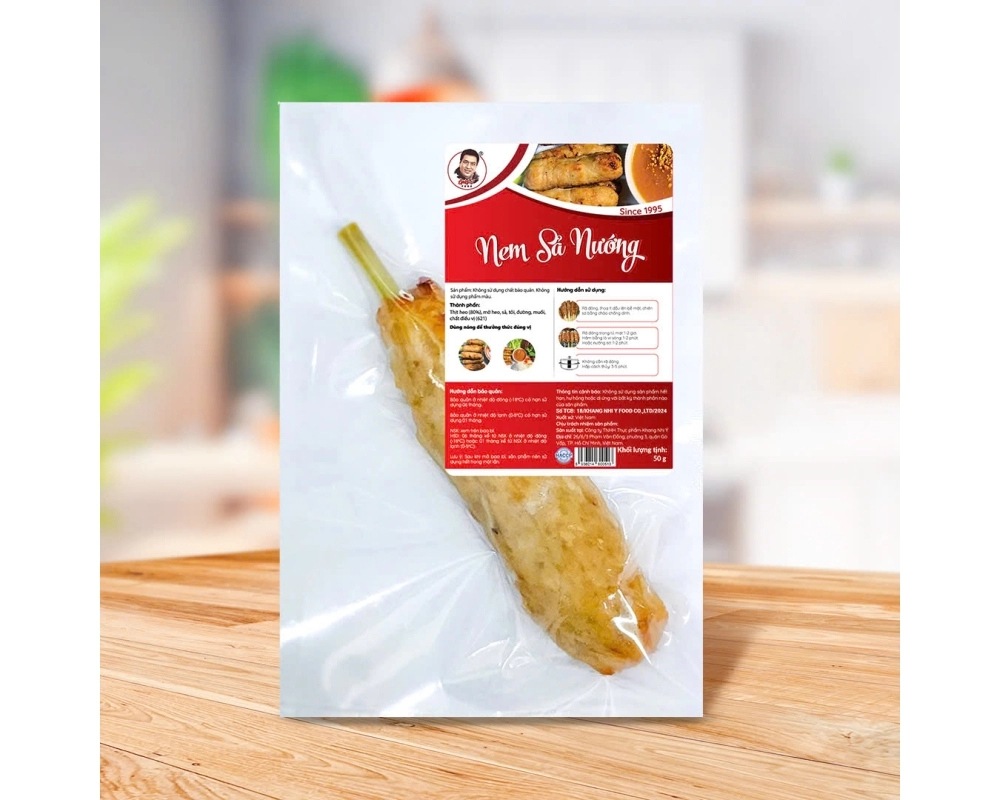 Nem sả nướng sẵn 50g Nem sả nướng sẵn 50g
